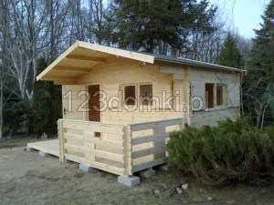 Domek drewniany letniskowy - domek z drewna 5x3