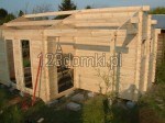 Domek drewniany letniskowy - domek z drewna budowa
