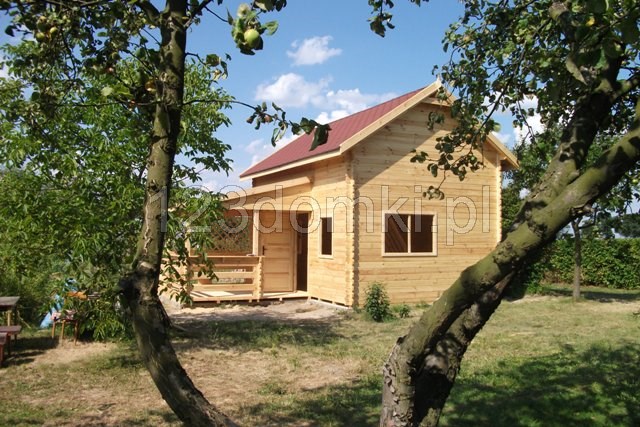 Domek drewniany letniskowy - domek z drewna 25m2