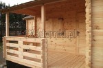 Domek drewniany letniskowy - domek z drewna taras