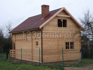 Domek drewniany letniskowy - domek z drewna piętrowy 30m2 + 30m2