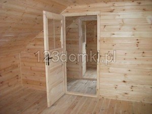 Domek drewniany letniskowy - domek z drewna wnętrze